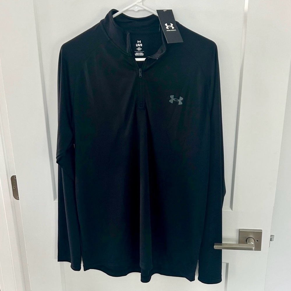 Under Armour Black Men’s Long-Sleeve Quarter-Zip Pullover
